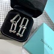 Okify Tiffany HardWear Large Link Earrings with Pave Diamonds - 3