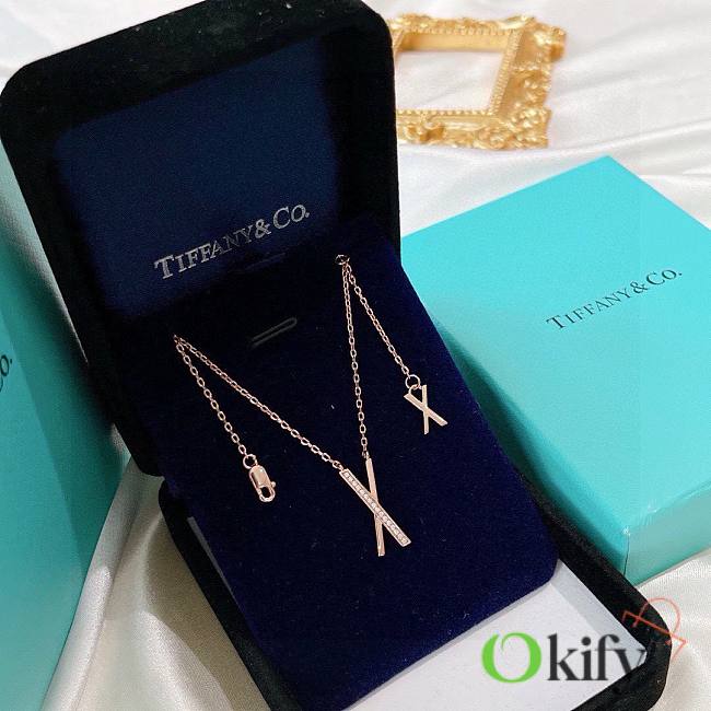 Okify Tiffany Atlas X Pendant Necklace - 1