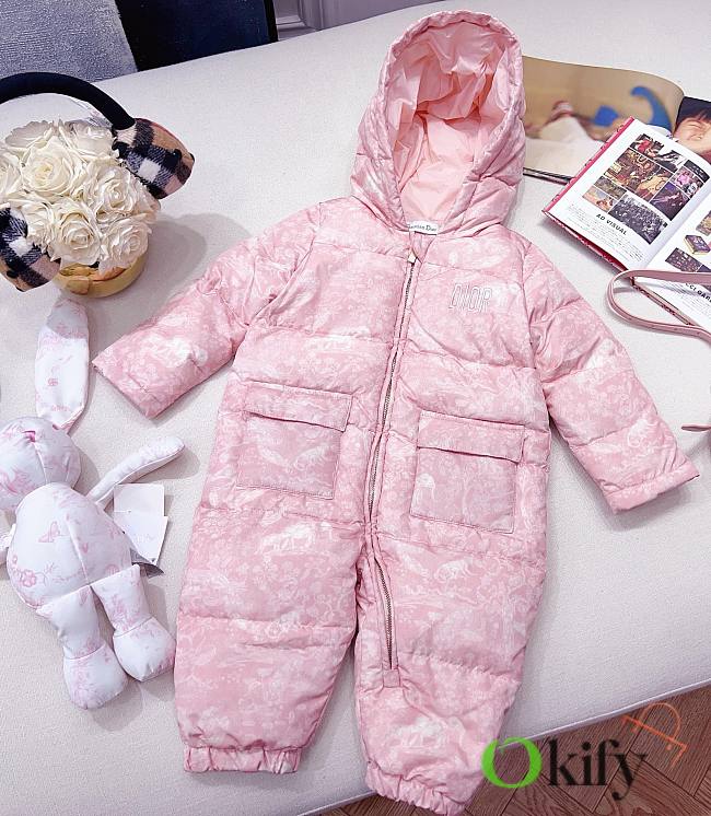 Okify Dior Snowsuit Baby Pink - 1