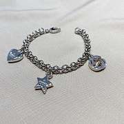 Okify Gucci Logo Heart Star & Interlocking G Charm Bracelet - 5