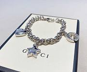 Okify Gucci Logo Heart Star & Interlocking G Charm Bracelet - 1