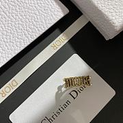 Okify Dior Style J'Adior Letter Zircon Ring - 1