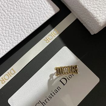 Okify Dior Style J'Adior Letter Zircon Ring