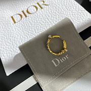 Okify Dior Style J'Adior Letter Zircon Ring - 5