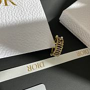 Okify Dior Style J'Adior Letter Zircon Ring - 3