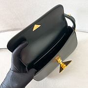 Okify Prada Leather Shoulder Bag Black  - 3