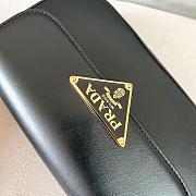 Okify Prada Leather Shoulder Bag Black  - 2