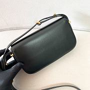Okify Prada Leather Shoulder Bag Black  - 6
