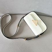Okify Prada Leather Shoulder Bag White - 2