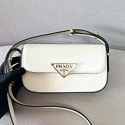 Okify Prada Leather Shoulder Bag White - 3