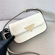 Okify Prada Leather Shoulder Bag White - 1
