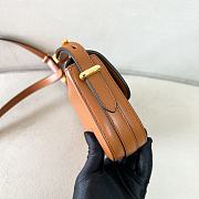Okify Prada Leather Shoulder Bag Brown - 5