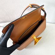 Okify Prada Leather Shoulder Bag Brown - 4