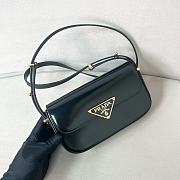 Okify Prada Patent Leather Shoulder Bag Black - 2