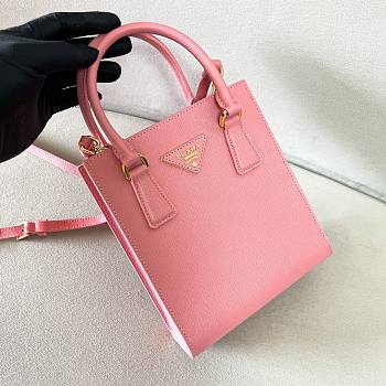 Okify Prada Saffiano Leather Handbag Petal Pink