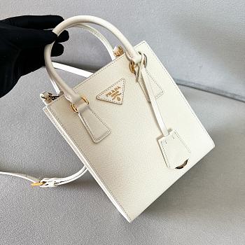 Okify Prada Saffiano Leather Handbag White