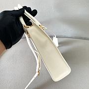 Okify Prada Saffiano Leather Handbag White - 3