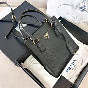 Okify Prada Saffiano Leather Handbag Black - 4