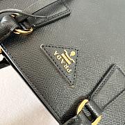 Okify Prada Saffiano Leather Handbag Black - 2
