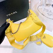 Okify Padded Nappa Leather Prada Re Edition 2005 Shoulder Bag Citron Yellow - 3
