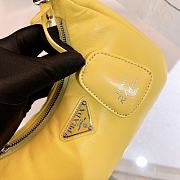 Okify Padded Nappa Leather Prada Re Edition 2005 Shoulder Bag Citron Yellow - 2