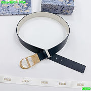 DIOR 30 Montaigne Reversible Belt Black - Off White - 1