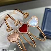 Okify Chopard Happy Hearts Bangle Ethical Rose Gold Diamonds - 1