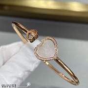 Okify Chopard Happy Hearts Bangle Ethical Rose Gold Diamonds - 5