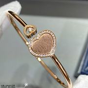 Okify Chopard Happy Hearts Bangle Ethical Rose Gold Diamonds - 3