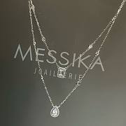 Okify Messika White Gold Diamond Necklace My Twin 2 Row 0.40 Ct x 2 - 6