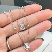 Okify Messika White Gold Diamond Necklace My Twin 2 Row 0.40 Ct x 2 - 2