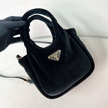 Okify Prada Padded Velvet Mini Handbag Black