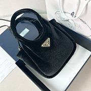Okify Prada Padded Velvet Mini Handbag Black - 4