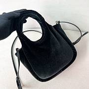 Okify Prada Padded Velvet Mini Handbag Black - 6