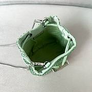 Okify Prada Embellished Satin Mini Pouch Green - 6