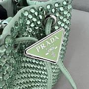 Okify Prada Embellished Satin Mini Pouch Green - 5
