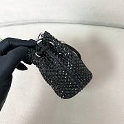 Okify Prada Embellished Satin Mini Pouch Black - 2