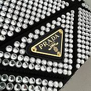 Okify Prada Satin Mini Bag with Crystals Black White - 2