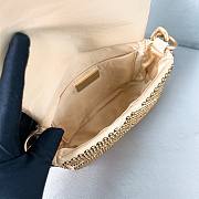 Okify Prada Satin Mini Bag with Crystals Yellow - 3