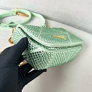 Okify Prada Satin Mini Bag with Crystals Green - 2
