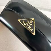 Okify Prada Brushed Leather Shoulder Bag Black - 3