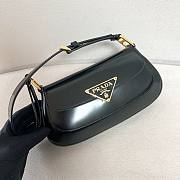 Okify Prada Brushed Leather Shoulder Bag Black - 4