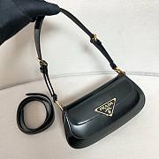 Okify Prada Brushed Leather Shoulder Bag Black - 5