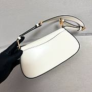 Okify Prada Brushed Leather Shoulder Bag White - 5