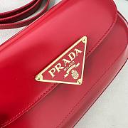 Okify Prada Brushed Leather Shoulder Bag Red - 5