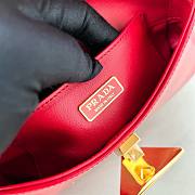 Okify Prada Brushed Leather Shoulder Bag Red - 4