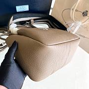 Okify Prada Small Leather Handbag Clay Grey - 6