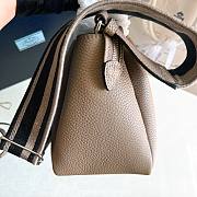 Okify Prada Small Leather Handbag Clay Grey - 5
