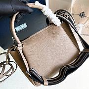 Okify Prada Small Leather Handbag Clay Grey - 3
