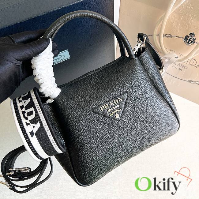 Okify Prada Small Leather Handbag Black - 1